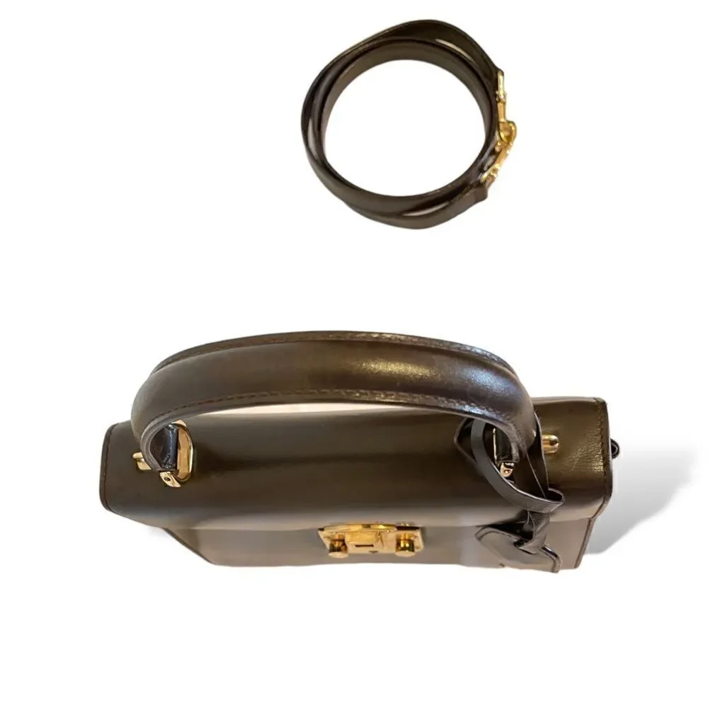 GUCCI Lady Lock Leather 2-Way Vintage Handbag - Picture 13 of 15